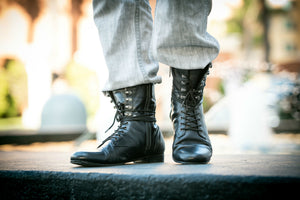 The King Dance Combat Boots Black