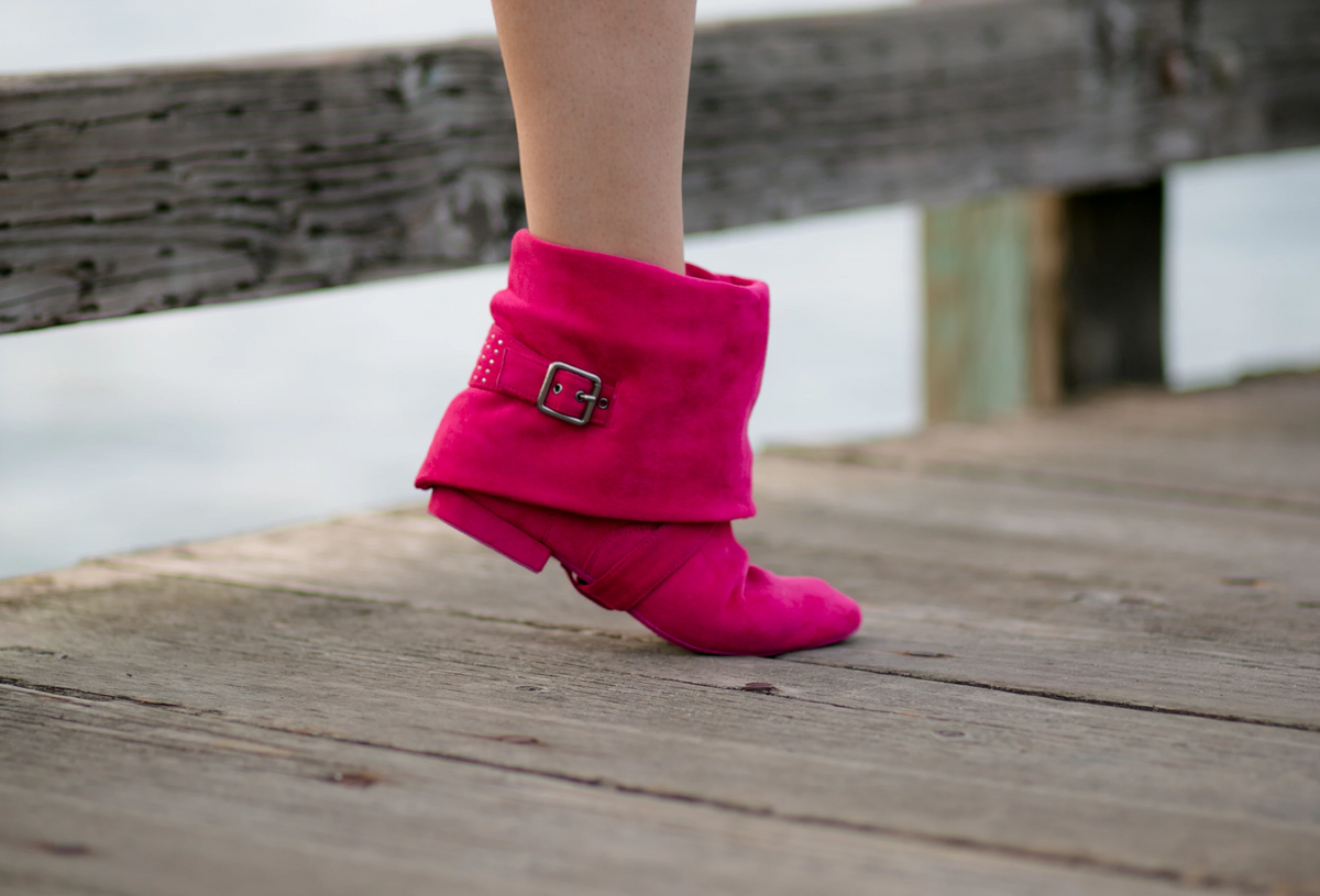 Aurora Dance Boots Fuchsia – MarineLauren - Main Image