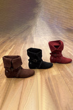 Tinker Bell Micro Suede Dance Boots - Burgundy