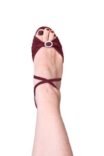 Marilyn Convertible Dance Sandals - Wine - FINAL SALE