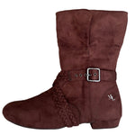 Tinker Bell Micro Suede Dance Boots - Chestnut Brown