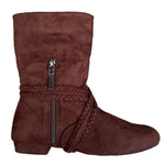 Tinker Bell Micro Suede Dance Boots - Chestnut Brown