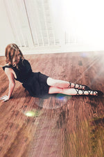 Juliette Ballet Flat - Flexible Laces - Black - FINAL SALE