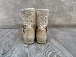 FINAL SALE Leo Dance Lace Bootie Beige