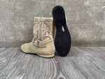 FINAL SALE Leo Dance Lace Bootie Beige
