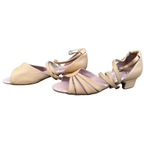 FINAL SALE (SAMPLE) Leo Dance Beige Sandal Suede Sole