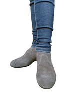 Torri Zzaoui Suede Dance Bootie - Grey - FINAL SALE
