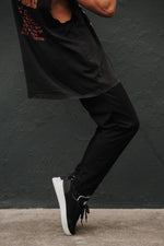 PortDance OPORTO Groovies Dance Sneakers - Black Leather/Mesh