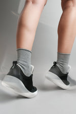 PortDance OPORTO Groovies Dance Sneakers - Black Leather/Mesh