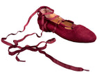 Juliette Ballet Flat - Flexible Laces - Wine - FINAL SALE