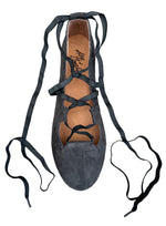 Juliette Ballet Flat - Flexible Laces - Charcoal Grey - FINAL SALE