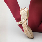 PortDance Ballerina Flats - Indoor & Outdoor - Beige Leather