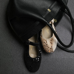 PortDance Ballerina Flats - Indoor & Outdoor - Beige Leather