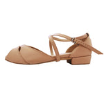 FINAL SALE Sara Low Heel Dance Sandal Beige