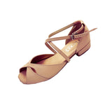 FINAL SALE Sara Low Heel Dance Sandal Beige