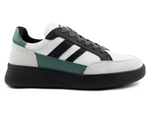 Portdance HELSINKI Groovies Dance Sneakers - White/Black/Green