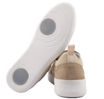 PortDance PARIS Groovies Dance Sneakers - Beige Leather/Mesh