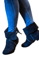 Tinker Bell Micro Suede Dance Boots - Black