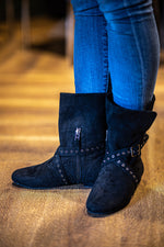 Tinker Bell Micro Suede Dance Boots - Black