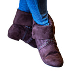 Tinker Bell Micro Suede Dance Boots - Chestnut Brown