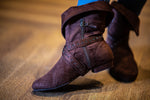 Tinker Bell Micro Suede Dance Boots - Chestnut Brown