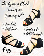 Lynia Black 1cm and 2cm heel