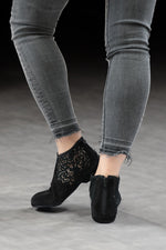 FINAL SALE Torri Zzaoui Dance Lace Bootie Black