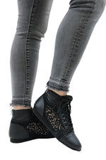 Gina Lace Dance Bootie Black