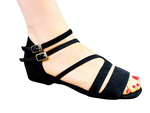 Lynia Black 1cm and 2cm heel