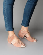 Patty Dance Sandals by Dance Crush - Nude Pink