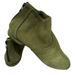 Torri Zzaoui Dance Suede Bootie Forrest Green
