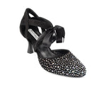 PortDance  - PD ALICE Black Nubuck & Crystals – Heel 55
