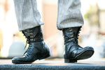 The KING Combat Boots - Black