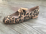 Leopard suede dance jazz shoes